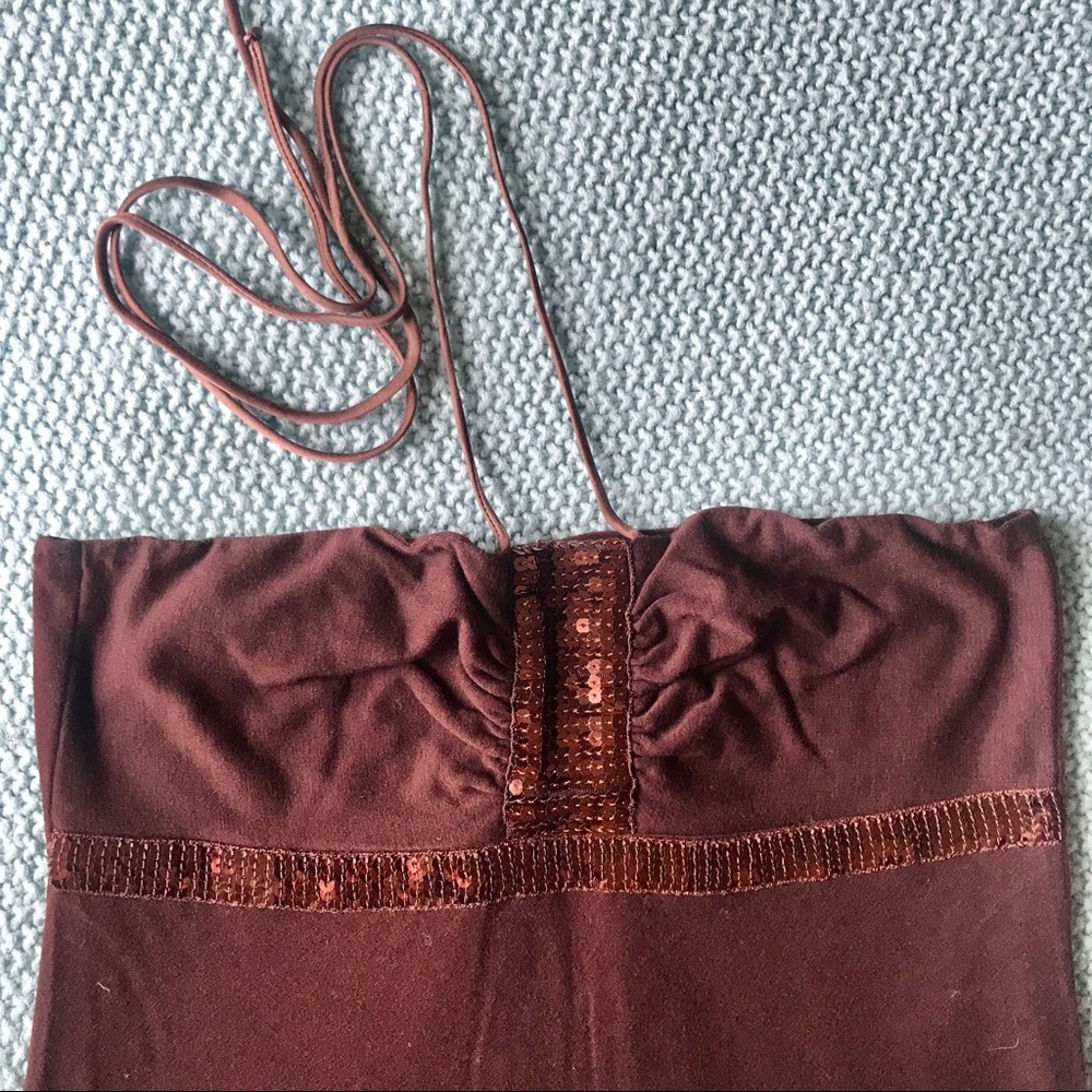 Strapless/Halter Sequined Top